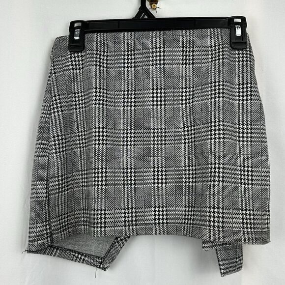 Sensational Collection Women's Large Skirt Mini Faux Wrap Tie Pull On Plaid - Picture 3 of 6